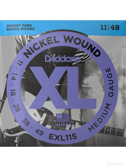 D`Addario EXL115 Nickel Wound (11-49)