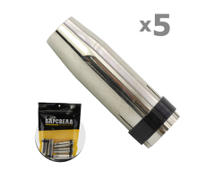 Сопло газовое Mig ERGOPLUS 24 ф 12,5 мм, L=63,5 мм (уп. 5 шт.), БАРСВЕЛД