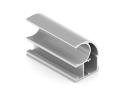 Профиль вертикальный "С" PREMIAL PLUS хром матовый 5400мм.