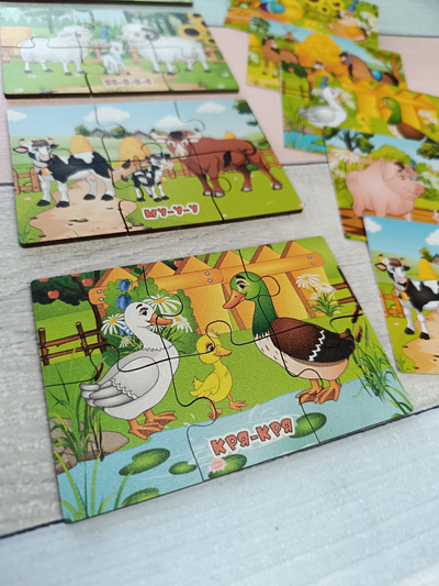 Пазлы "Веселая ферма"