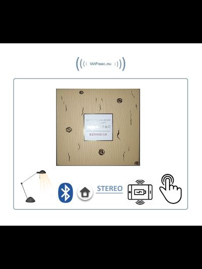 Ezvalo Lydia Bluetooth колонка, беспроводная станция зарядки (QI), светильник (ночник).