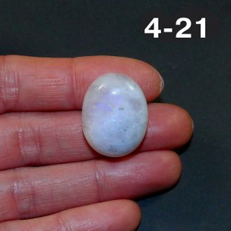 Лунный камень натуральный (кабошон) №4-21: 37,2к - 23*18*10мм