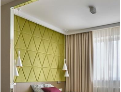 Мягкие стеновые панели - треугольники