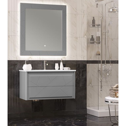 Мебель для ванной Opadiris Луиджи 100 серый матовый