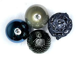 Набор ёлочных шаров 6см, 12 шт, пластик