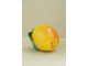 Яблоко с листом (желтое)