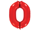 Фольгированная цифра-Красная