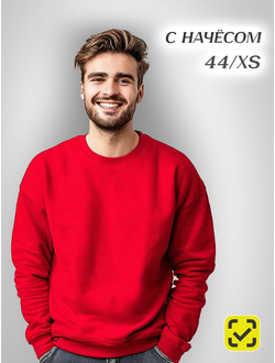 СВИТШОТ КРАСНЫЙ ХБ 100% размер 44 XS