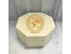 Шкатулка с гравировкой СССР №11