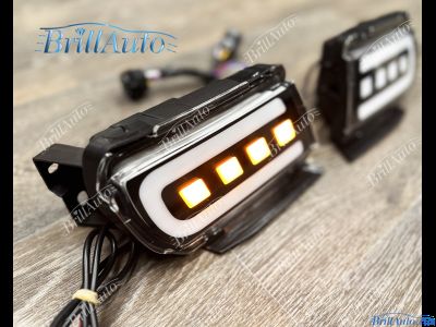Противотуманки Toyota Land Cruiser Prado 150 LED черные (3 режима)
