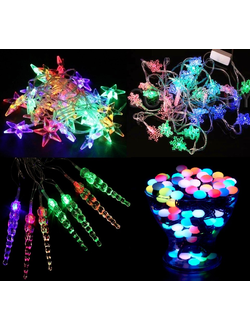 Гирлянда LED 5 м, МИКС