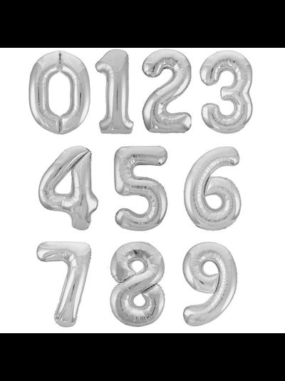 Цифры серебро