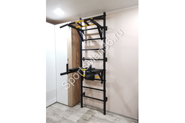 ШВЕДСКАЯ СТЕНКА РЕКОРД X2 (С ОПОРОЙ НА ПОЛ), цвет чёрный