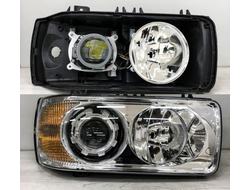 Светодиодные билед линзы для DAF XF95, XF105 (2006-2013) Aozoom Truck Trailer 24 вольта для фар без линз