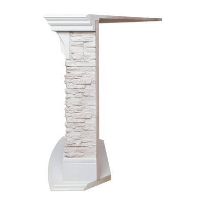 Угловой электрокамин Athena WT с очагом Fobos