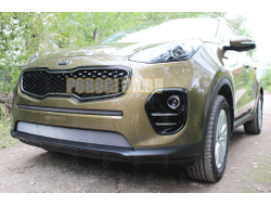 Защита радиатора KIA Sportage IV 2016-2018 chrome середина
