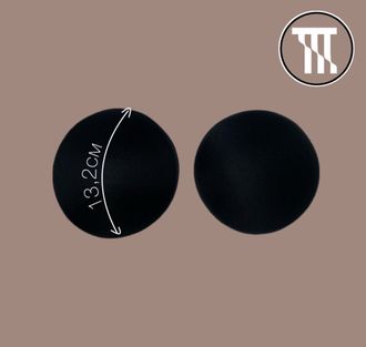 Чашечки круглые с равномерным наполнением, цв. Черный, р-р S