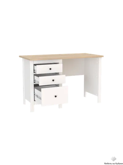 2.08.06.160.14 САГА стол письменный 120х56 белый/ясень