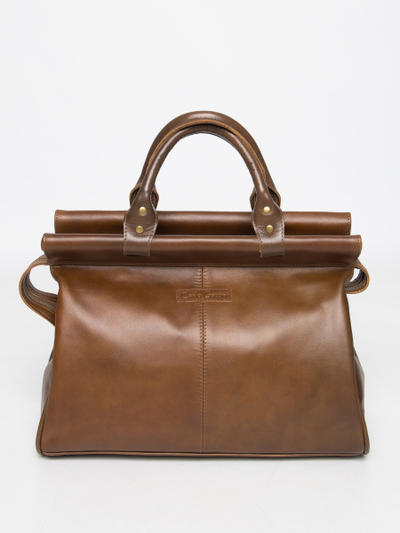 Кожаный саквояж Monvalle Premium brown (арт. 4046-63)