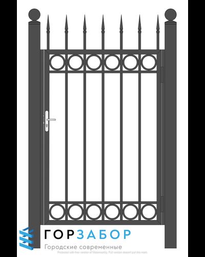 Купить в Москве калитку сварную с элементами ковки KSZ15-24 по цене завода с установкой под ключ