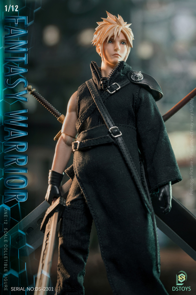 Клауд Страйф (Final Fantasy VII Remake) - КОЛЛЕКЦИОННАЯ ФИГУРКА 1/12 Fantasy Warrior Cloud Piece (DS-2301) - DSTOYS