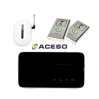 Комплект системы вызова помощи ТИФЛОВЫЗОВ ПС-999 с двумя антивандальными кнопками из нержавеющей ста