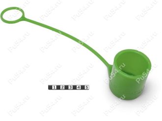 Заглушка (пыльник) наконечника гидравлического шланга, диаметр 38 мм Полиуретан 0-00-970 (PU54/M80/зеленый)