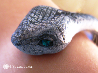 Хозяйка Сумеречного Леса. Браслет в виде змеи. Авторское украшение в анималистическом стиле