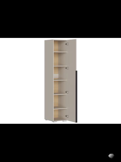 Айри ШК-001 шкаф 1 створчатый (пенал) с антресолью Кашемир