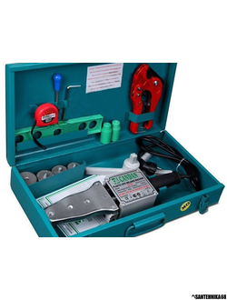 Сварочный аппарат для сварки полипропилена Candan СМ-06 SET набор (20.25.32.40) ECO 750+750 Watt