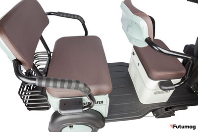 Электротрицикл Rutrike Gelbert Beta 48V/60V 800Вт зелено-белый