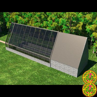 Зимняя теплица РИЧАРД размером 6000 x 15000 мм