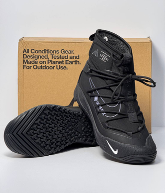 Nike ACG Air Terra Antarktik Black White Fur с мехом