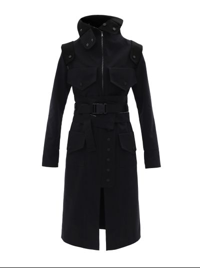 Концептуальный плащ трансформер в стиле милитари от WOMENSON