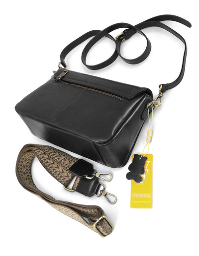 (АРТИКУЛ: 9778/42) СУМКА ЖЕНСКАЯ, НЕБОЛЬШАЯ, НАТУРАЛЬНАЯ ГЛАДКАЯ КОЖА, ЧЕРНАЯ, С ДВУМЯ ПЛЕЧЕВЫМИ РЕМНЯМИ