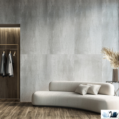 Керамогранит Creto Steelwalk Silver 80 х 160 см серый матовый