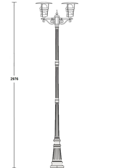 Светильник садово-парковый  серии   Tokio2-2