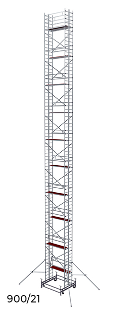 Вышка алюминиевая ВМА-900/21 высота 21 м