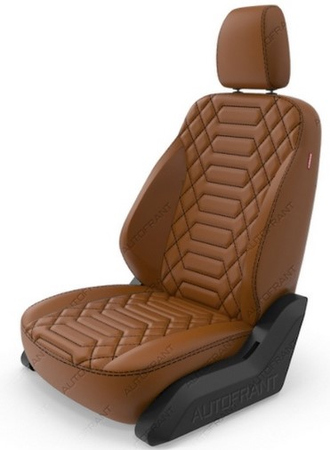 Чехлы "Автофрант" из экокожи  [анаконда, ромб]