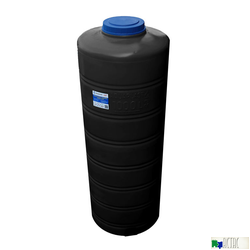 Емкость 1м3 (1000л) черная вертикальная
