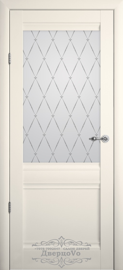 АЛЬБЕРО. РИМ. VINYL (ВИНИЛ) ВАНИЛЬ/ СТЕКЛО ХУДОЖЕСТВЕННОЕ