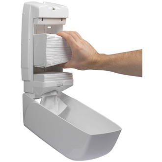 6946 Aquarius Kimberly-Clark Professional Диспенсер для листовой туалетной бумаги в пачках белый