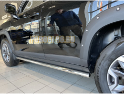 Защита штатного порога труба d60 для Haval Dargo X 2023-