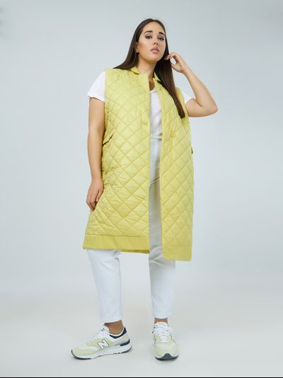 Жилет удлиненный стеганный