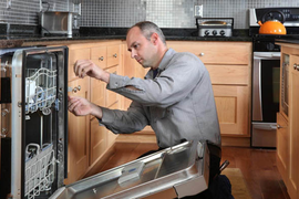 Стандартное подключение  посудомоечной машины