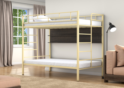 Двухъярусная кровать Валенсия 120 Твист Слоновая кость полка венге