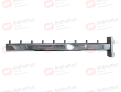 2260B Кронштейн прямой хром 9 штырьков L=380 мм для системы Базис/Canalina/Global