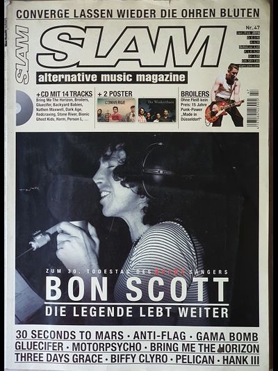 Slam Music Magazine Issue 4 Lacrimosa, Pro Pain, Иностранные музыкальные журналы, Intpressshop