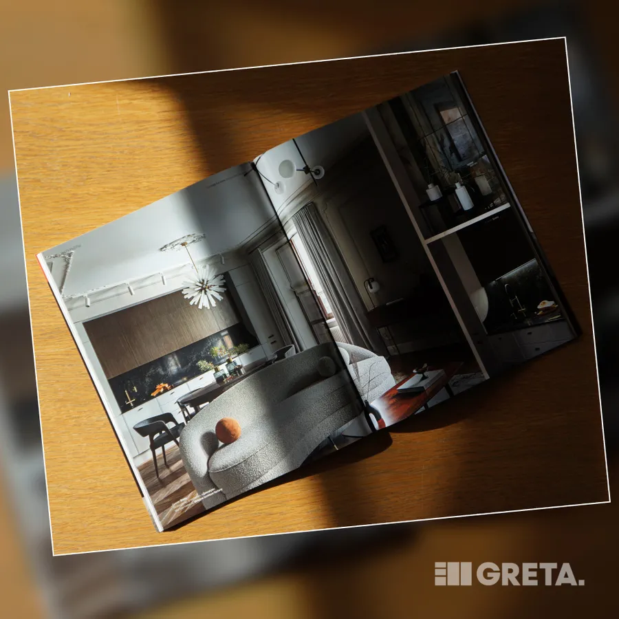 Публикация реализованного проекта greta в журнале hi-home design interiors│kazan