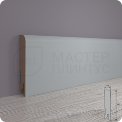 Плинтус МДФ Лука Пл 80 скай грей